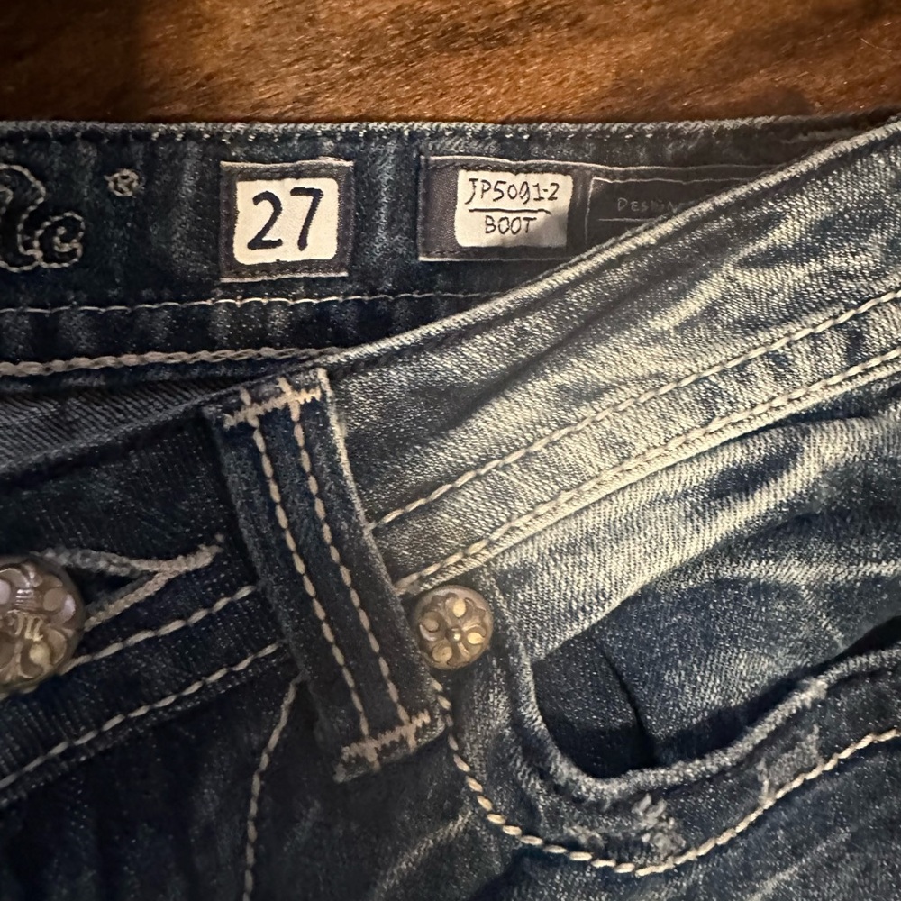 Miss Me Dark Blue Boot Cut Jeans - Picture 4 of 8